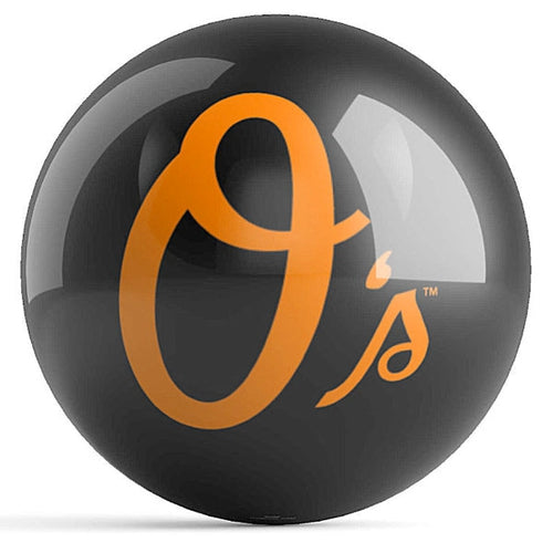 Ontheballbowling MLB Baltimore Orioles Logo Bowling Ball