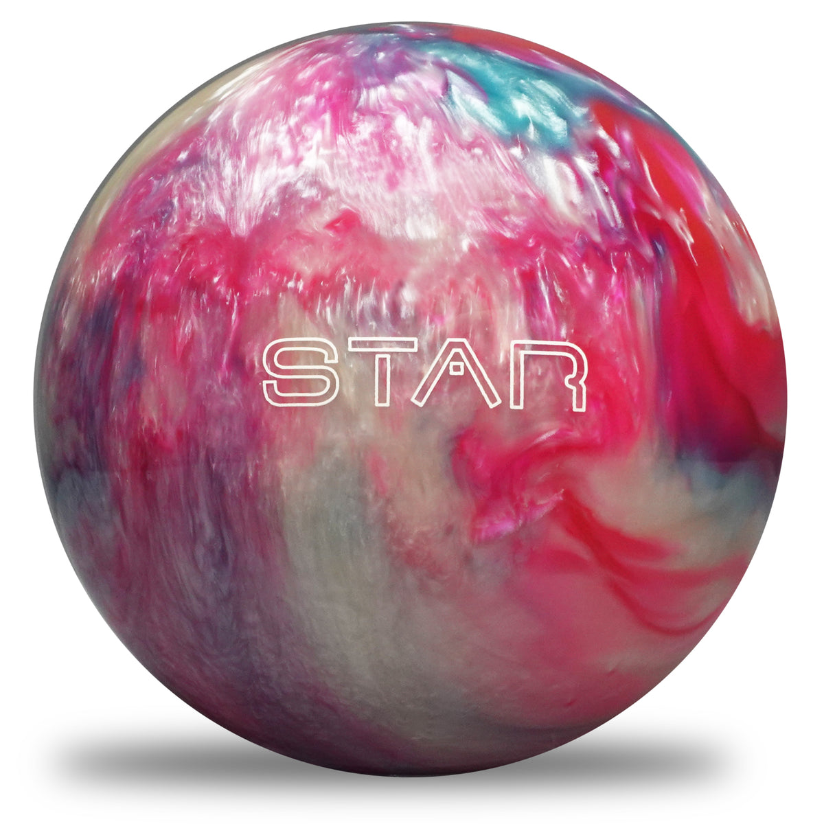 Elite Star Pink Sky Blue White Bowling Ball —