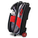 Radical Triple Roller Dye-Sub Black Red Bowling Bag-DiscountBowlingSupply.com