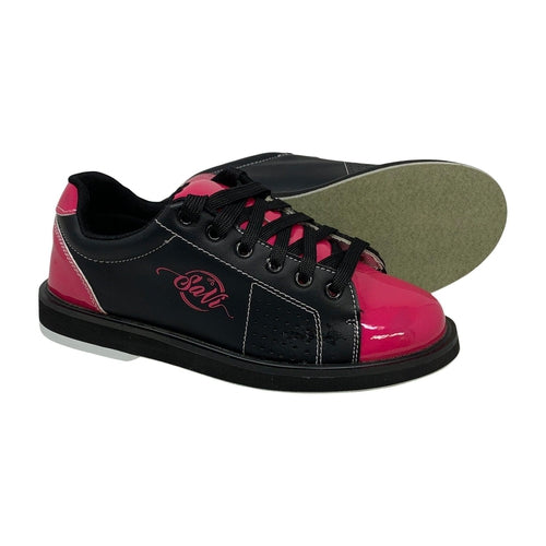 SaVi Women's Classic Pink/Black Bowling Shoes