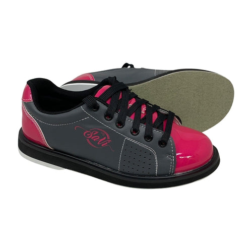 SaVi Women's Classic Pink/Grey Bowling Shoes —