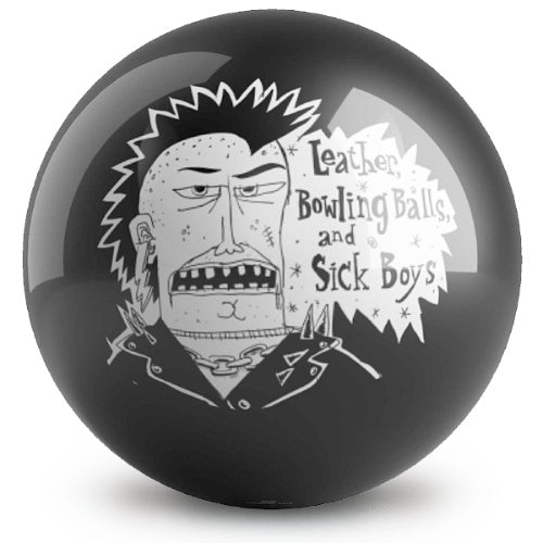 Ontheballbowling  Artist Dave Savage Sick Boys Bowling Ball