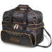 Storm 2 Ball Deluxe Tote Checkered Black Gold