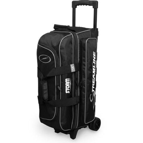 Storm Streamline 3 Ball Roller Black Silver Bowling Bag