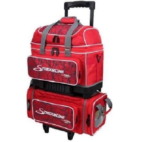 Storm Streamline 4 Ball Roller Red Crackle-Bowling Bag-DiscountBowlingSupply.com