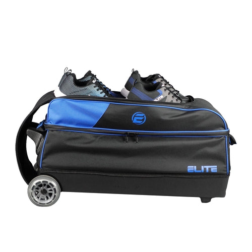 Elite Basic Triple Roller Black Bowling Bag