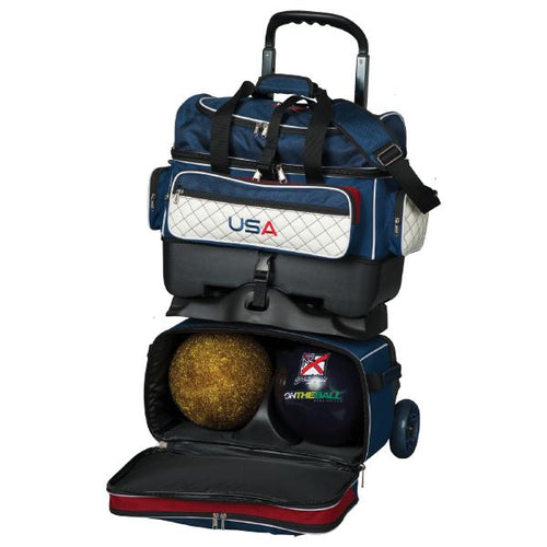 KR Strikeforce Royal Flush 4 Ball Roller USA Bowling Bag-Bowling Bag