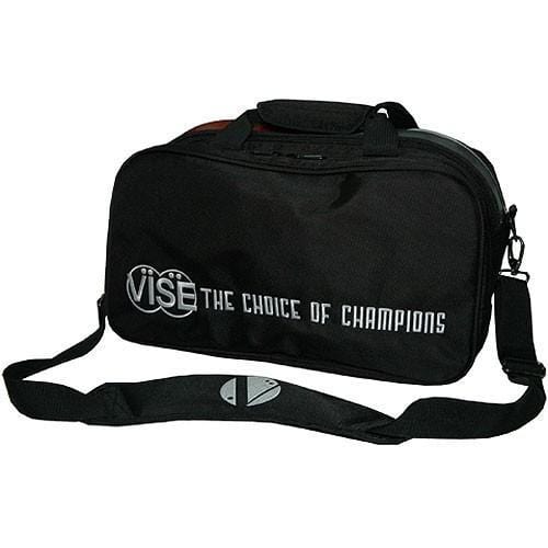 Vise 2 Ball Clear Top Tote Black-2 Ball Roller-DiscountBowlingSupply.com