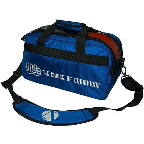 Vise 2 Ball Clear Top Tote Blue-2 Ball Roller-DiscountBowlingSupply.com