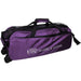 Vise 3 Ball Clear Top Tote Roller Purple Bowling Bag